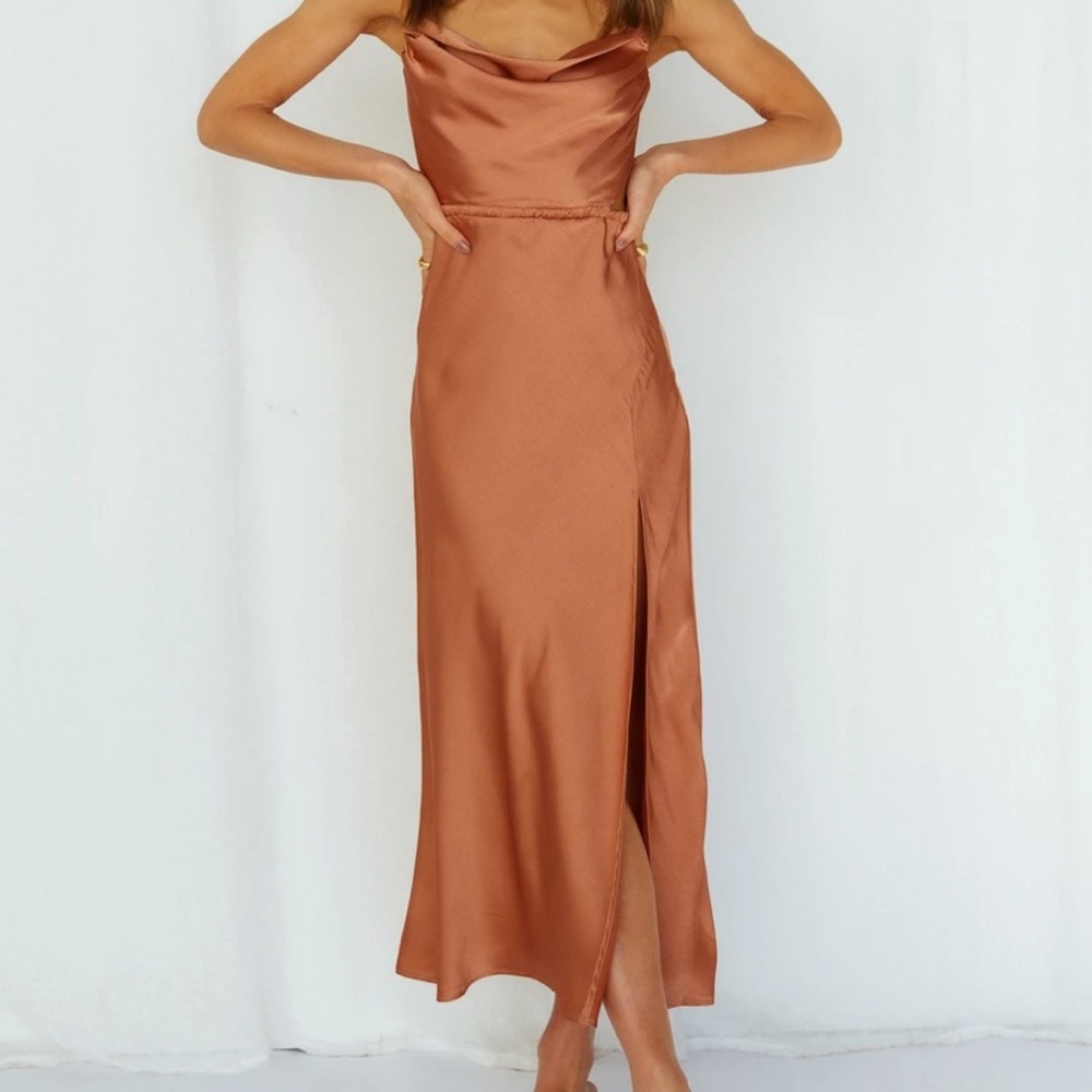 Hello Molly cowl neck dress